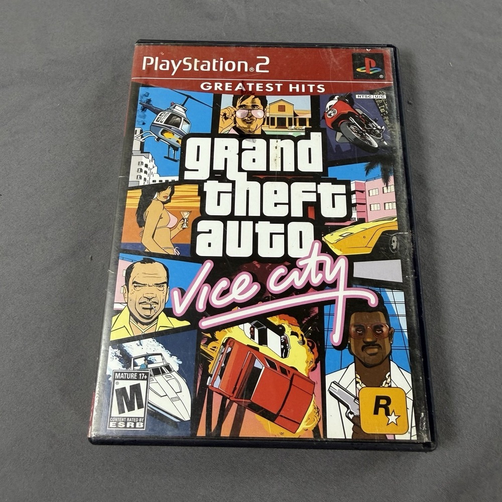 Grand Theft Auto GTA Vice City PS2 Sony PlayStation 2 CIB Complete with Manual